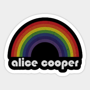 Alice Cooper | Rainbow Vintage Sticker